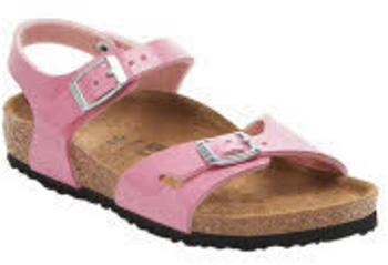 Birkenstock Rio Kids Birko-Flor Lack candy pink (schmal)