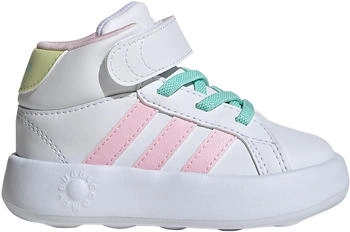 Adidas Grand Court Mid Infant Kids cloud white/clear pink/ice yellow (IE8704)