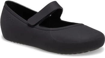 Crocs Brooklyn Mary Jane Flat T Flach schwarz