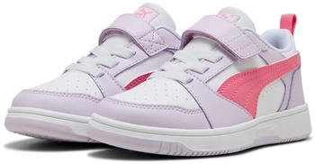 Puma Rebound V6 Lo AC Kinder Sneaker lilac frost magic rose puma white