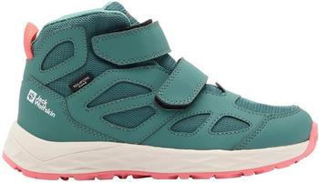 Jack Wolfskin Woodland 2 Texapore Mid VC Kinder Wanderschuhe jade grün