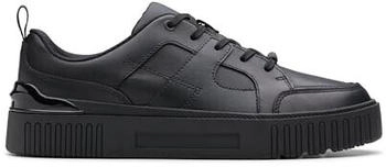 Clarks Oslo Flare Y Schwarzes Leder