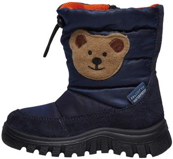 Falcotto Stiefeletten veloursleder stoff marineblau