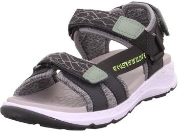 Superfit Sandale Synthetik Criss Cros grau hellgrau