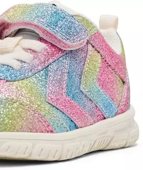 Hummel Crosslite Glitter Sneaker Kinder 9639 weiß mehrfarbig