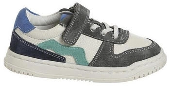 Vertbaudet Kinder Ledersneakers Anziehtrick und elastischer Schnürung weiß