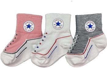 Converse Infant Toddler Socken 3er-Pack nc0172-ab5 weiß grau