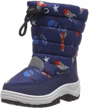 Playshoes Winterschuh Winter-Bootie Weltraum marine