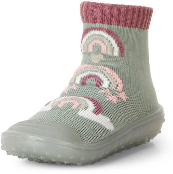 Sterntaler Adventure Regenbogen Socken steingrün