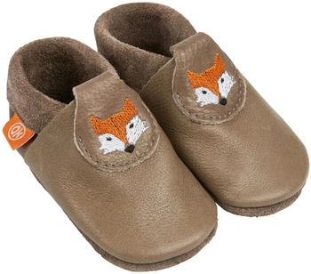 Orangenkinder Krabbel- und Hausschuhe Fuchs braun