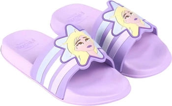 Disney Elsa 3D Sandalen Kinder lila blau