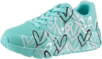 Skechers x JGoldcrown: Uno Lite - Metallic Love Kids turquoise/multi