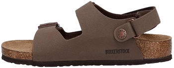 Birkenstock Milano AS Kids Birko-Flor Nubuk mocca (schmal)