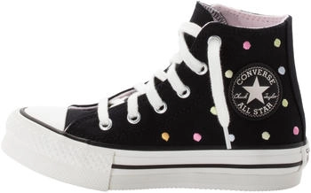 Converse Chuck Taylor All Star Lift Embroidered Polka Dots Platform black/vintage white/egret