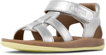Camper Bicho Silberne Ledersandalen K800628-003