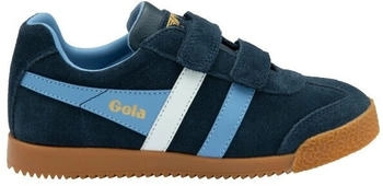 Gola Harrier Strap Sneaker Kids navy vista blau weiß EI1
