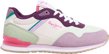 Pepe Jeans Band Kinder Sneaker violett hellgrün
