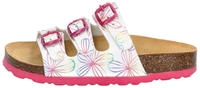 Pantolette LICO "Pantolette Bioline Flower Kids", M&auml;dchen, Gr. 32, wei&szlig;,...