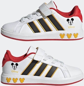 Adidas Grand Court Kids Sneaker cloud white core black bold gold
