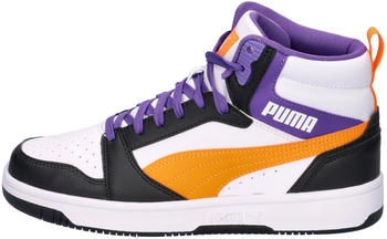 Puma Rebound V6 Mid Jr Sneaker wei&szlig; orange schwarz