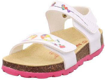 Superfit Fussbettpantoffel (1-000123) wei&szlig;/pink/multi