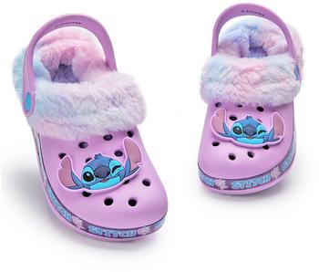 Disney Stitch Fur Lined Clogs purpur