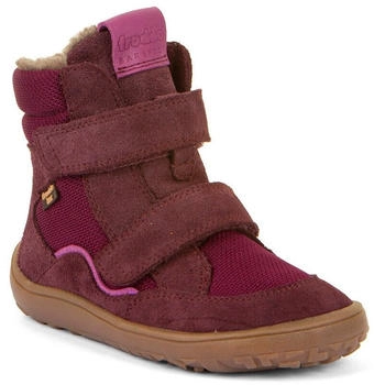Froddo BAREFOOT TEX WINTER Barfußschuh Klettschuh beerenfarben