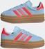 Adidas Gazelle Bold clear sky/solar red/gold metallic