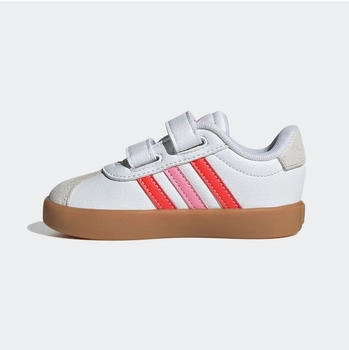 Adidas VL Court 3.0 Kids CF I wei&szlig;/hellrot/hellrosa