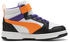 Puma Rebound V6 Mid Kids (393832) puma white/orange glo/puma black