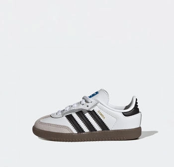 Adidas Samba OG Comfort Closure Elastic Lace Kids Shoe white/core black/gum