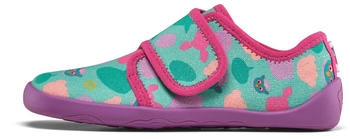 Affenzahn Cotton Indoor Shoe Movy bunt (owl/turquoise)