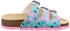 Superfit Footbed Slipper (7520) hellgrün/mehrfarbig