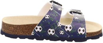 Superfit Footbed Slipper blau/mehrfarbig