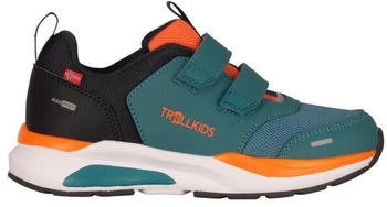 Trollkids Trollfjord Hiker Mid (482) stormy blue/black/flame orange