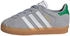 Adidas Gazelle Kids halo silver/cloud white/green