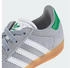 Adidas Gazelle Kids halo silver/cloud white/green