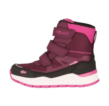 Trollkids Rauland Winter Shoes redwood/magenta