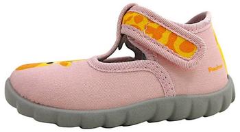 Fischer Children's House Shoe with Giraffe Motif and Velcro Fastener (541555) rosa