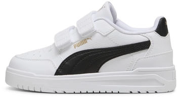 Puma Shuffle Downtown Lo Jr (403739) weiß/schwarz/gold