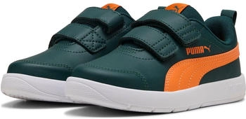Puma Courtflex V3 V Inf (397642) green terrain-orange glo-puma white