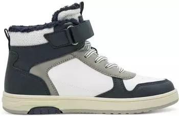 s.Oliver Lined Sneaker in Mixed Materials (6010516.110) weiß