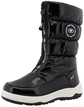 Tom Tailor Winter Boots with Logo Decorations schwarz