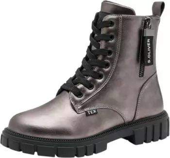s.Oliver Lace-up Ankle Boot pewter