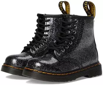 Dr. Martens 1460 J 8 Eye Boot schwarz/silber