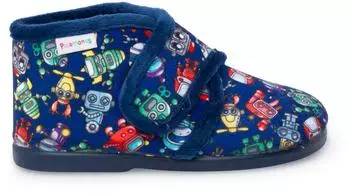 Pisamonas Slippers With Drawings marineblau robotern