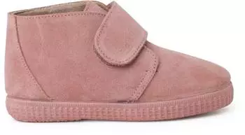 Pisamonas Ankle Boots With Wide Velcro Strap And Artificial Fur Lining rosa