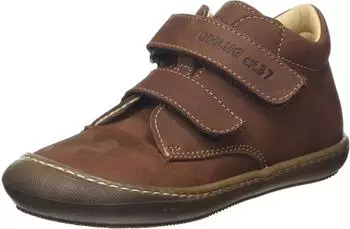 Däumling Suri First Walking Shoes Hook and Loop Boots braun