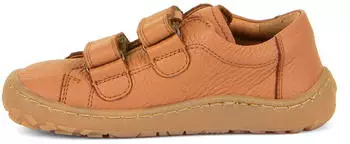Froddo Barefoot Base Barefoot Shoe with Velcro Fasteners cognac