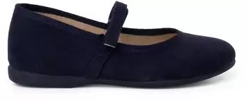 Pisamonas Serratex Ballerina Flats With Velcro Strap marineblau